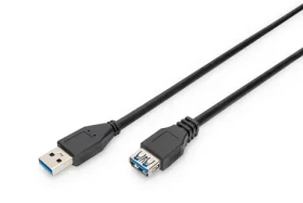 Digitus černá / Prodlužovací kabel USB 3.0 A-A / 3 m (AK-300203-030-S)