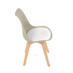 Židle jídelní, cappuccino plast, CT-X7055 CAP