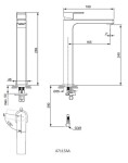 IDEAL STANDARD - Edge Baterie pro umyvadlovou mísu, BlueStart, chrom A7115AA