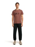 ICEBREAKER Mens Mer Core SS Tee Canoe Companions, Carob velikost: L