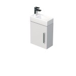 Koupelnová skříňka s umyvadlem SAT Cube Way 40x47,5x20 cm bílá lesk CUBE320401DBL CUBE320401DBL