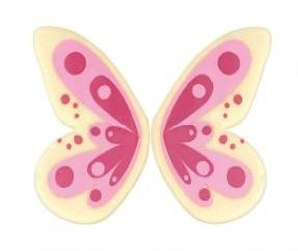 Dortisimo Michelle čokoládová dekorace Motýli bílo-růžoví (90 ks)