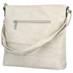 Stylová dámská koženková crossbody kabelka Minja, krémová
