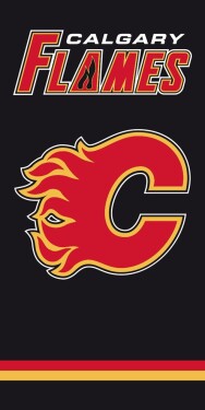 TipTrade Plážová osuška Calgary Flames NHL Black