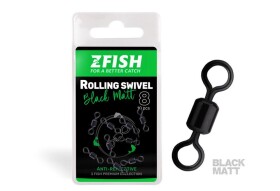 Zfish Obratlík Rolling Swivel Black Matt Velikost 8 28kg 10ks (ZF-6391)