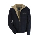 Bunda Wildwasser pánská zimní pletená zapínání na zip navy, šedá