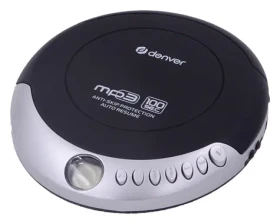 Denver DMP-391 černá / Přenosný CD přehrávač / MP3 / 2x AA (111181100100)