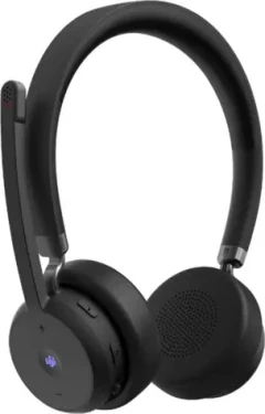 Lenovo Wireless VoIP Headset černá / Bezdrátový headset / Bluetooth 5.3 / 60h výdrž / 2h nabíjení (4XD1M80020)