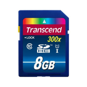 TRANSCEND SDHC karta 8GB Premium, Class 10 UHS-I, 300X EDF_325029