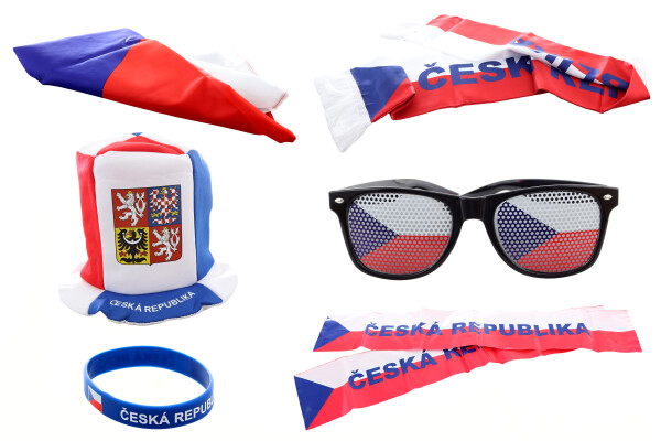 Fandící set Česká republika s kloboukem, MS 2026