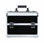 Aptel Kosmetický kufřík 35x25x31cm stříbrno-černý CA34B
