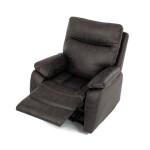 TV a relaxační křeslo s manuálním ovládáním, potah coffee látka v dekoru vintage
