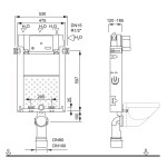 Mereo WC komplet pro zazdění s přislušenstvím MM01SETRB