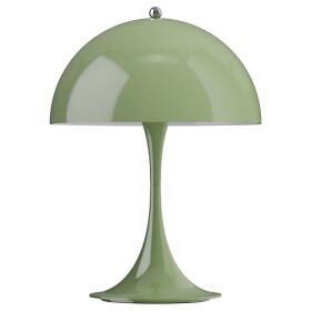 Louis Poulsen Přenosná lampa Panthella 250 Opaque Moss Green, zelená barva