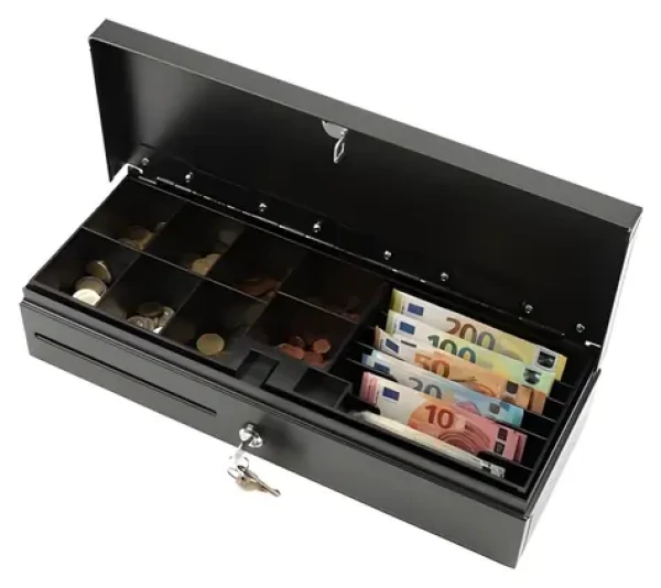 Olympia HS 170 černá / Pokladní zásuvka / 8+6 přihrádek / Flip Top / 12-24V (947990034)