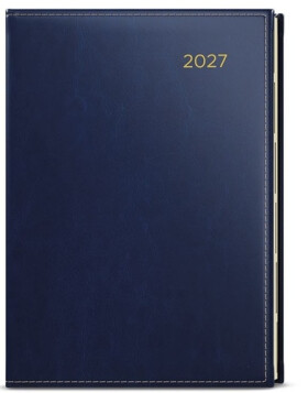 Týdenní diář 2027 Oskar Premier A5 modrá