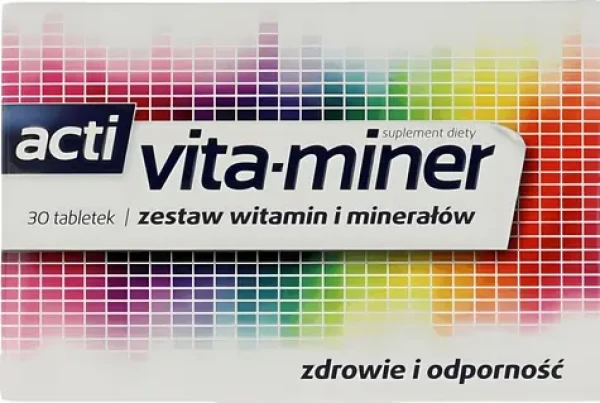 Aflofarm Vita-miner Zdraví a odolnost / Doplněk stravy / 30 dražé (7381)