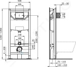 IDEAL STANDARD - ProSys Předstěnová instalace ProSys 120M pro závěsné WC R009467