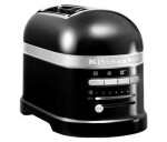KitchenAid Artisan 5KMT2204EOB toustovač lesklá černá, 2 topinky, auto senzor, 7 stupňů, bagel, rozmrazování