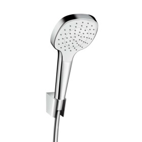 HANSGROHE - Croma Select E Sprchová hlavice s hadicí a držákem, bílá/chrom 26424400