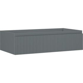 MEXEN/S - Rivel koupelnová skříňka pod umyvadlo 90, 1 šuplík, reliéf , grafit mat 91A20-09023-1-BF66
