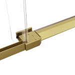 HOPA - Sprchové dveře BELVER GOLD NEW - Barva rámu - Zlatá, Rozměr A - 150, Směr zavírání - Univerzální Levé / Pravé, Výplň - Čiré bezpečnostní sklo - 8 mm BCBELV15BGCN