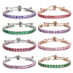 Náramek Swarovski Elements Cianoti Sapphire, Modrá 14 cm + 9 cm (prodloužení)