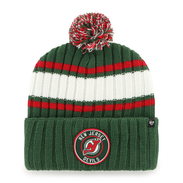 47 Brand Pánská zimní čepice New Jersey Devils NHL Plateau ’47 Cuff Knit