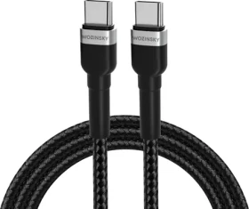 Wozinsky Kabel USB-C - USB-C 2 m černá / Kabel / USB-C - USB-C / 2 m (5907769308741)