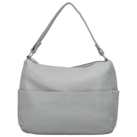 Stylová dámská koženková kabelka na rameno Irenea, šedá
