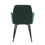 Jídelní židle, zelená, sametová látka, DCH-215 GRN4