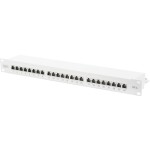 Intellinet 24-Port Cat6a Patchpanel geschirmt 1HE Kabeleinführung 90° abgewinkelt schwarz 24 portů patch panel 483 mm (1