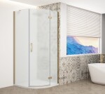 GELCO - TRINITY GOLD čtvrtkruhový kout 900x900 pravý, matné sklo, GT6590MR-G GT6590MR-G