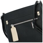 Stylová dámská koženková crossbody kabelka Walida, černá