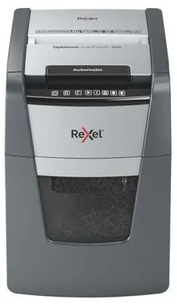 Rexel Optimum AutoFeed+ 90X / Automatický skartovač / až 90 listů / 34l / Křížový řez 4x28 mm (2020090XEU)