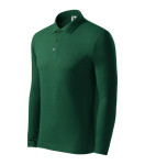 Pique Polo LS polokošile pánská dark green S