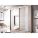 Šatní skříň Multi 32 Barva korpusu: Černá, Rozměry: 233 cm, Dveře: Kathult