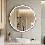 Erga Olivia, kulaté LED zrcadlo 100cm, černý kovový rám, 2300 lm, 6500K, přední osvětlení, ERG-V01-202-1010-BK