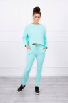 Set s oversized halenkou mint UNI