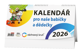 Stolní kalendář 2026 Baloušek - Kalendář pro naše babičky a dědečky