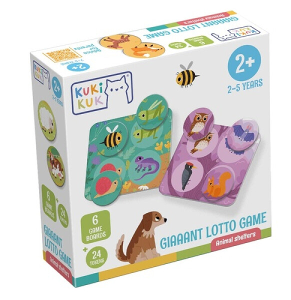 KukiKuk Giaaant Lotto Game Animal Shelters