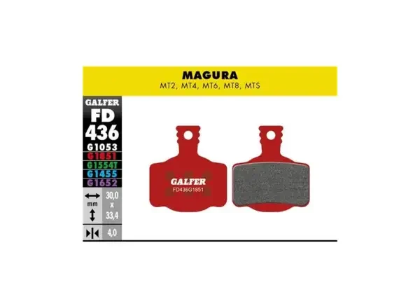 Galfer FD436 Advanced brzdové destičky pro Magura MT2, MT4, MT4, MT6, MT8, MTS