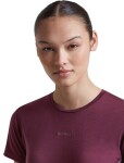 ICEBREAKER Wmns Merino 125 CL Sphe SS Tee Col Block, Dark Berry/Grey Plum/Cb (vzorek) velikost: S