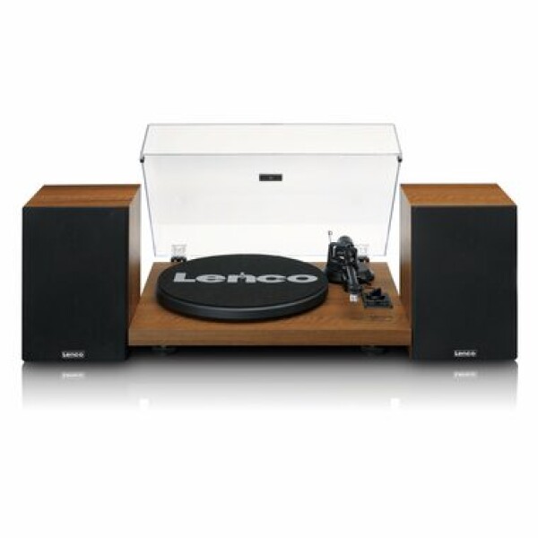 Lenco LS-480 hnědá / Gramofon / 33 45 RPM / 3.5 mm / RCA / BT 4.2 / 2x 30W repro (LS480WD)