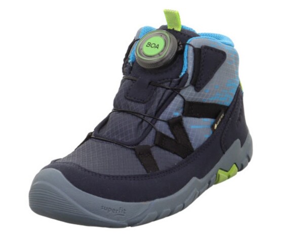 Chlapecké celoroční barefit boty TRACE Blue/ Light Green GTX Superfit 1-006040-8010 - 30