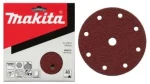 Makita P-32007 / Brusný papír na dřevo | kov | kámen / Zrnitost 320 / Průměr 150 mm / 9 otvorů / 10 ks (P-32007)