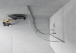 MEXEN - Rio čtvrtkruhový sprchový kout 70x70, sklo transparent, chrom 863-070-070-01-00