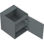MEXEN/S - Rivel koupelnová skříňka pod umyvadlo 40, 1 dvířka, reliéf, grafit mat 91A21-04047-1-BF66