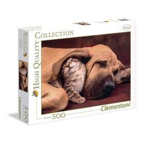 Clementoni Puzzle - Pejsek a kočička 500 dílků - Russ