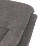 Polohovací křeslo, elektrické zabudované ovládání, šedá, látka, TV-Q8575 GREY2